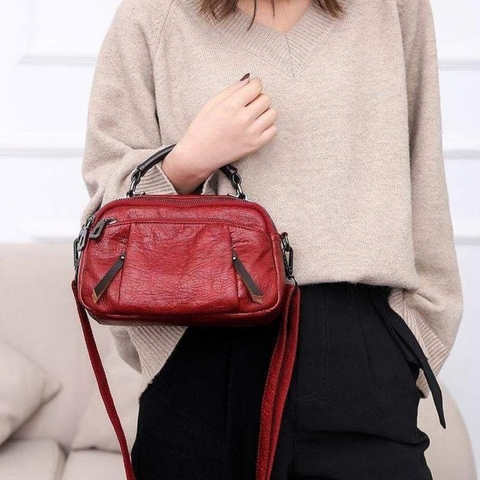 Tanja - Handcrafted Soft Leather Bag with Multiple Pockets