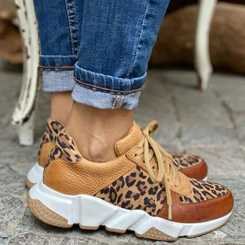 Femke - Comfortable Leopard Print Sneakers