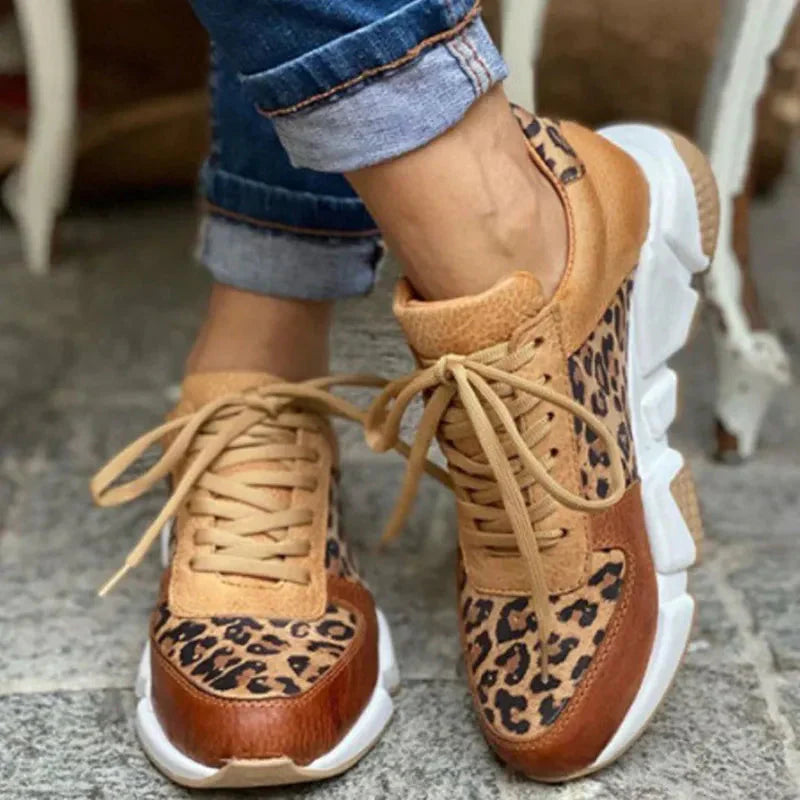 Femke - Comfortable Leopard Print Sneakers