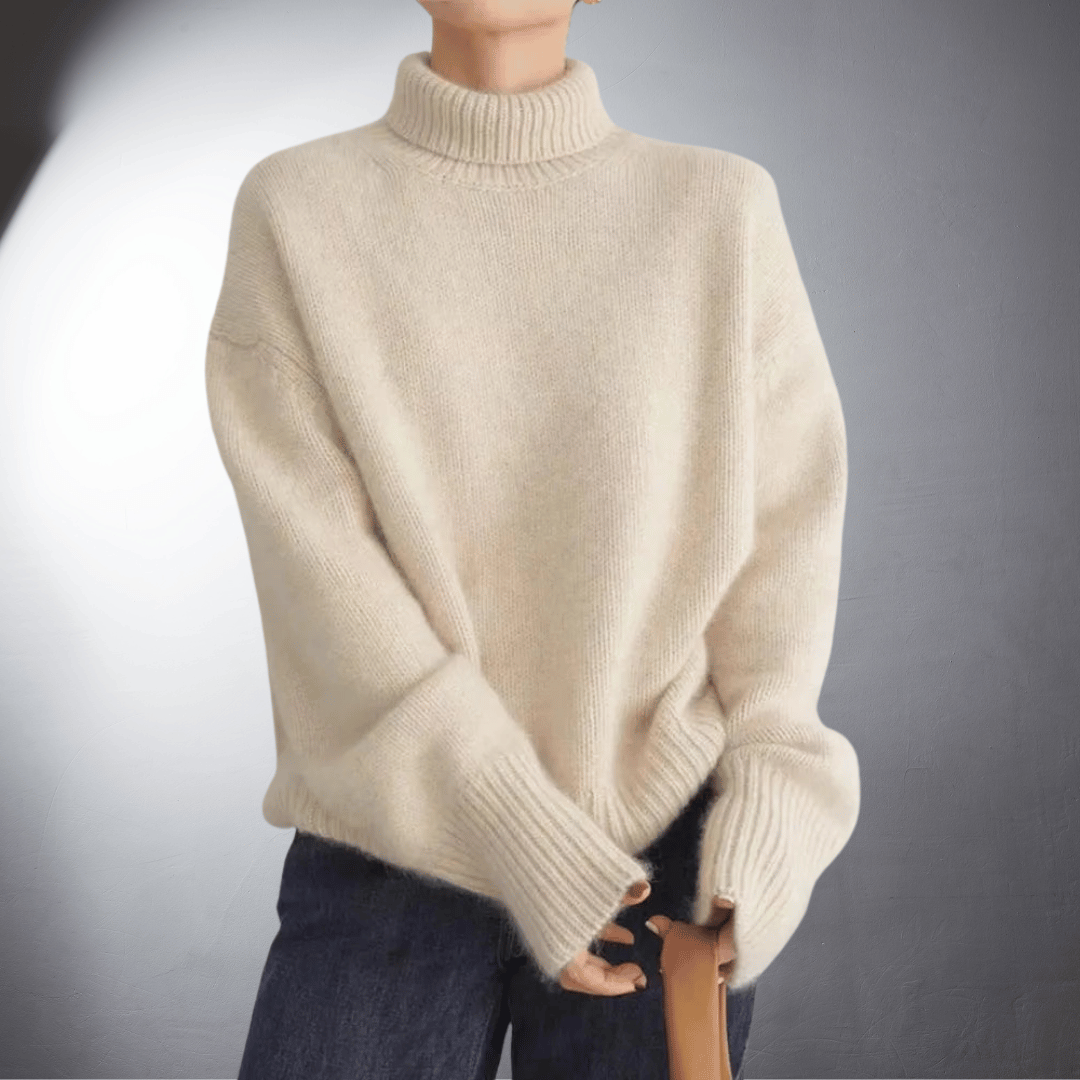 Camille - Roll Neck jumper made from Soft Cashmere