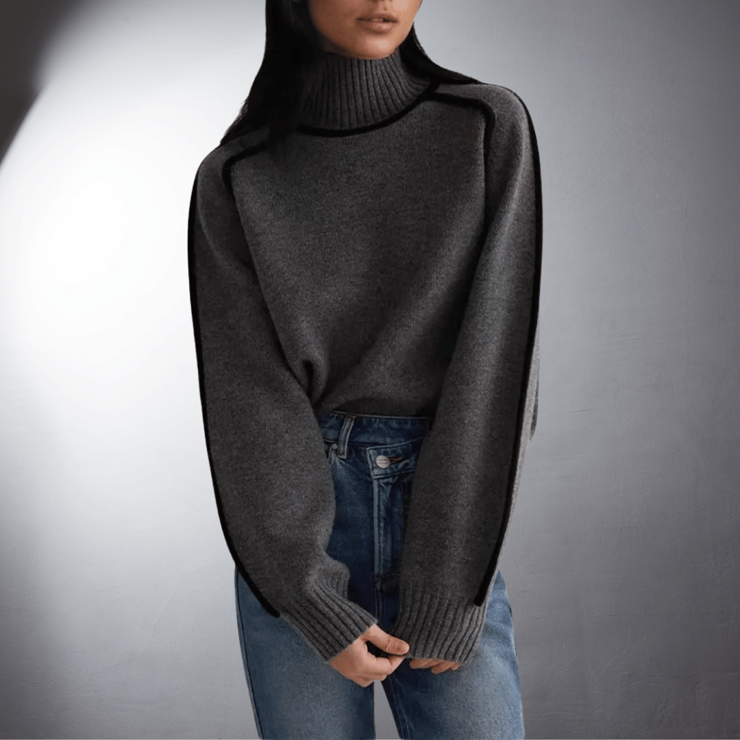 Stella - Organic Turtleneck Sweater with Premium Quality