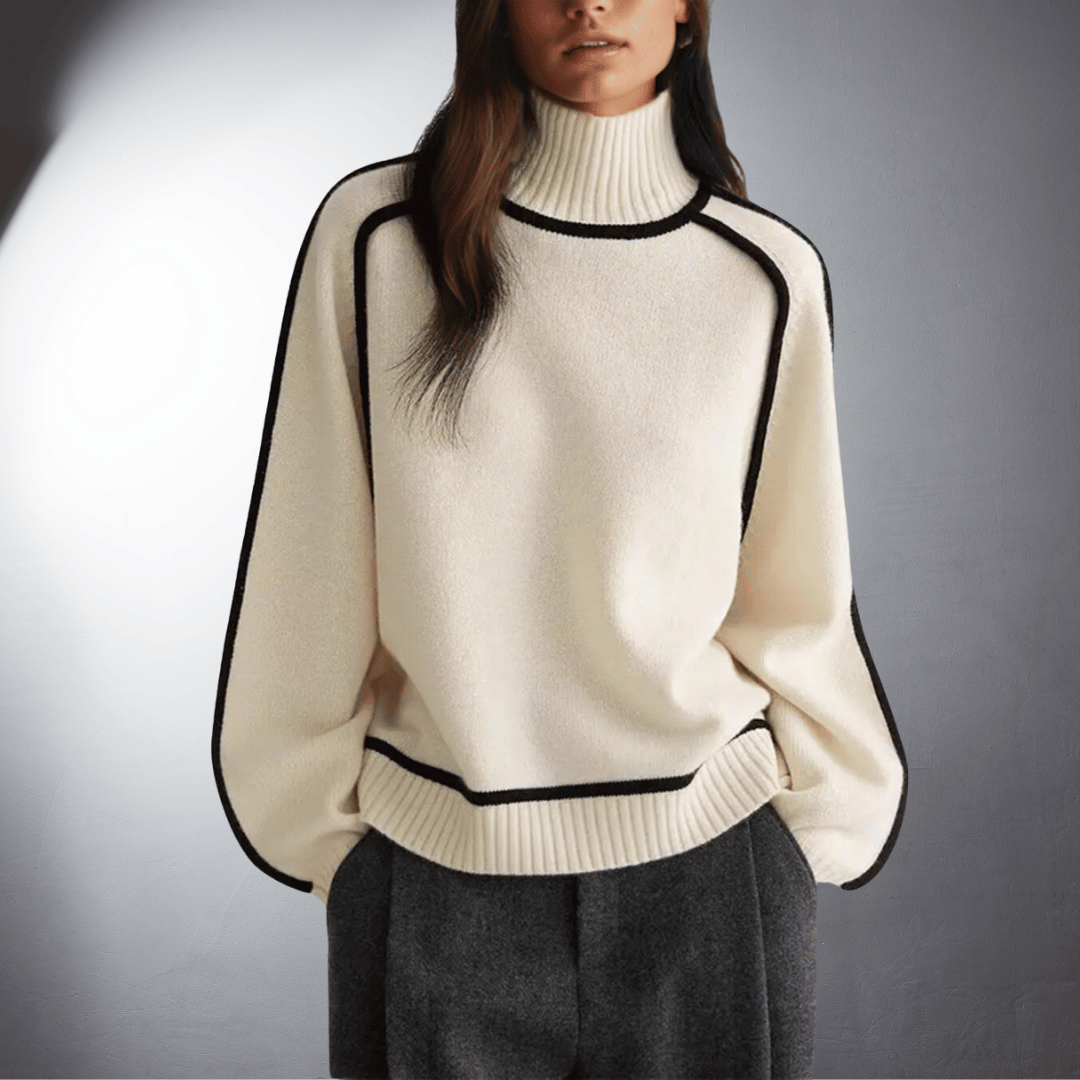 Stella - Organic Turtleneck Sweater with Premium Quality