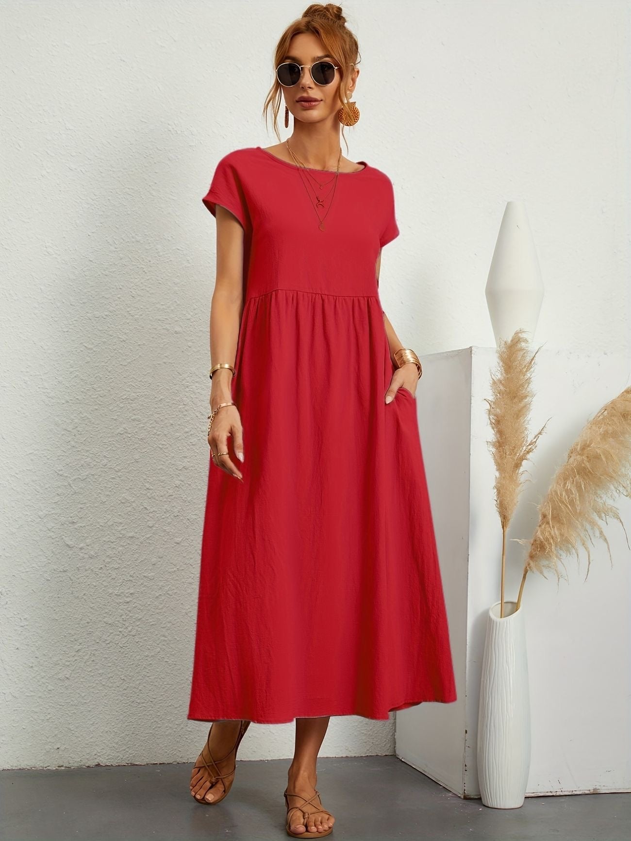 Greta - Elegant Linen Dress