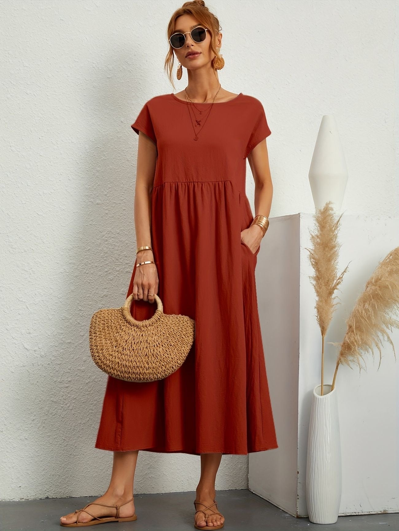 Greta - Elegant Linen Dress