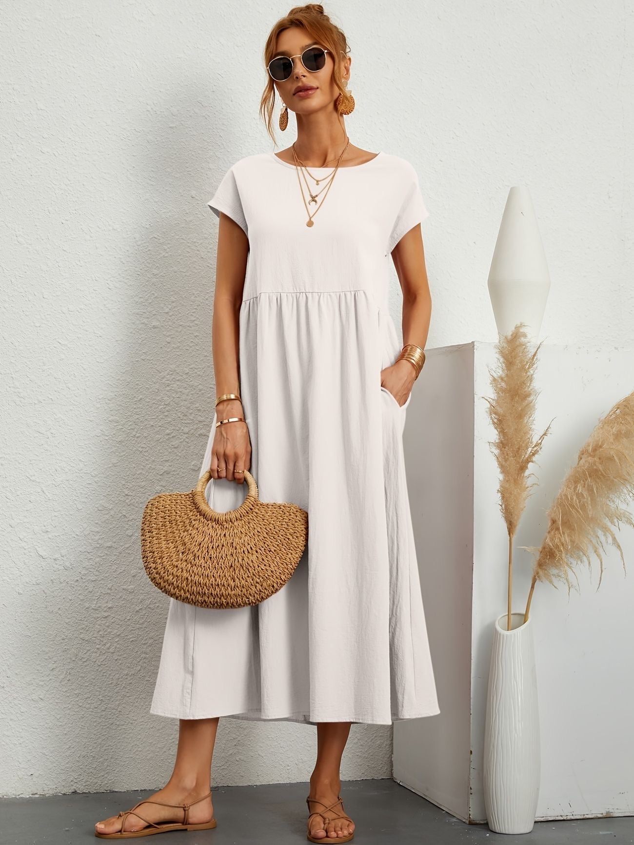 Greta - Elegant Linen Dress