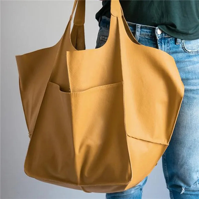 Xylia - New oversized handmade vegan leather handbag