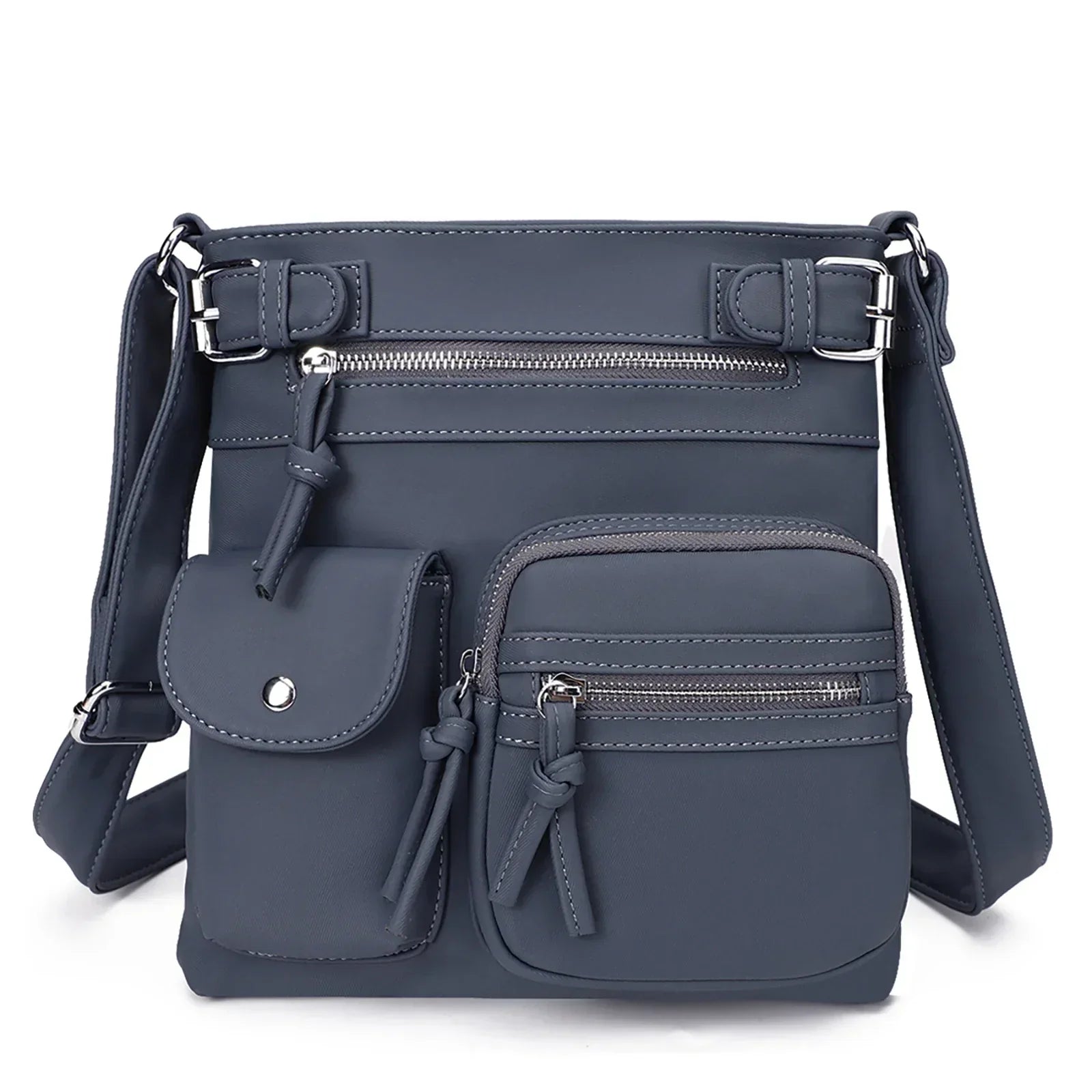 Zara - Soft Leather Shoulder Bag with Multiple Pockets