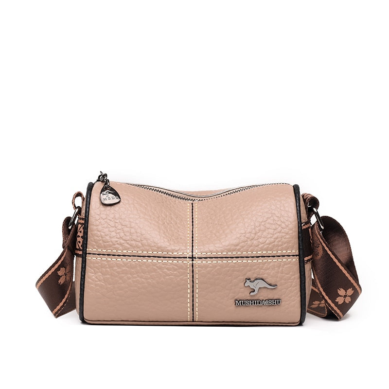 Abigail - Stylish shoulder bag with stone grain pattern