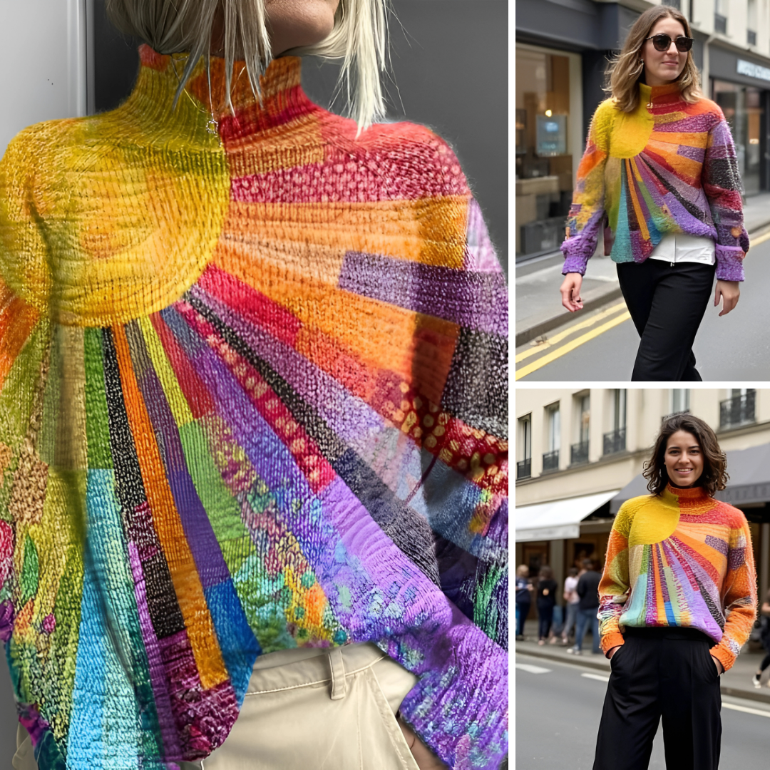 Aria - Colourful and cheerful turtleneck