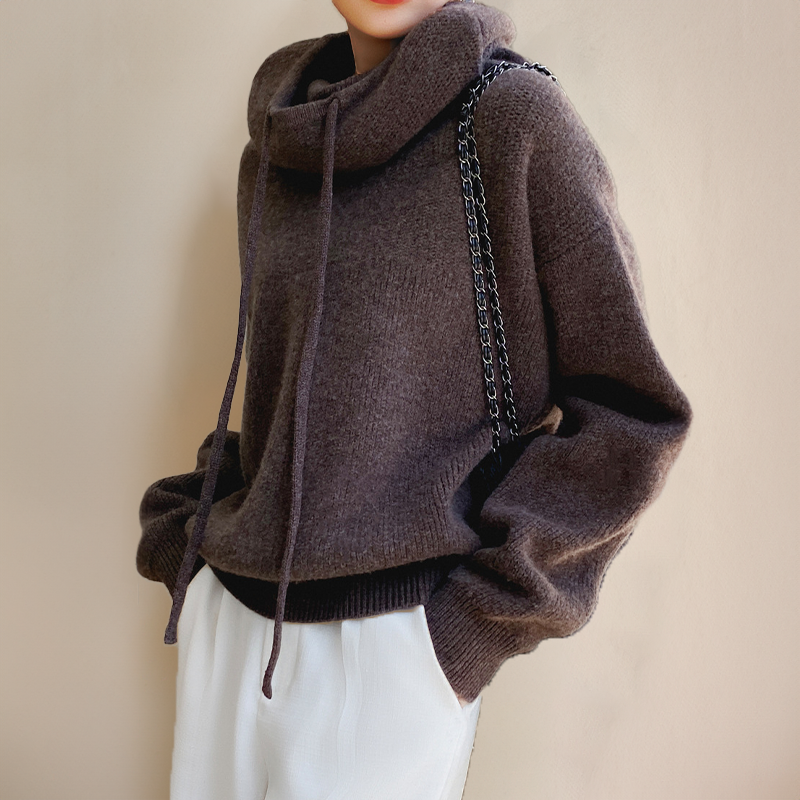 Emery - Sweat À Capuche Oversize Knitted