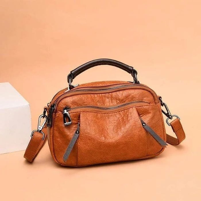 Tanja - Handcrafted Soft Leather Bag with Multiple Pockets