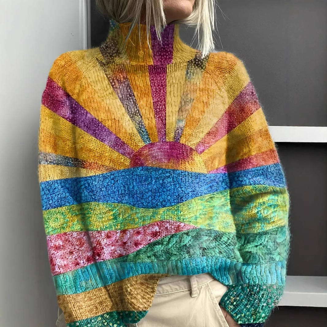 Aria - Colourful and cheerful turtleneck