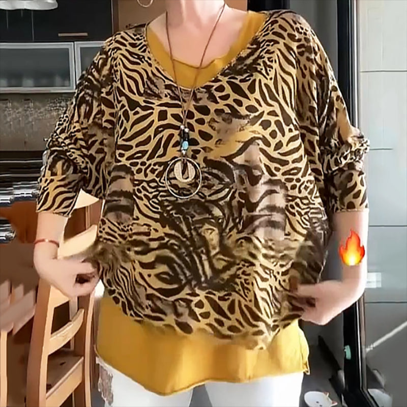 Fierce Grace Leopard Print Top